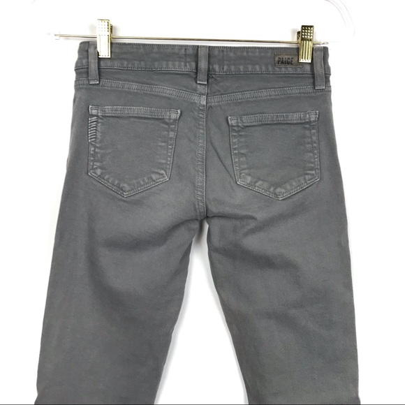 Paige Skyline Skinny Gray Stretch Jeans size 24 - Picture 5 of 7